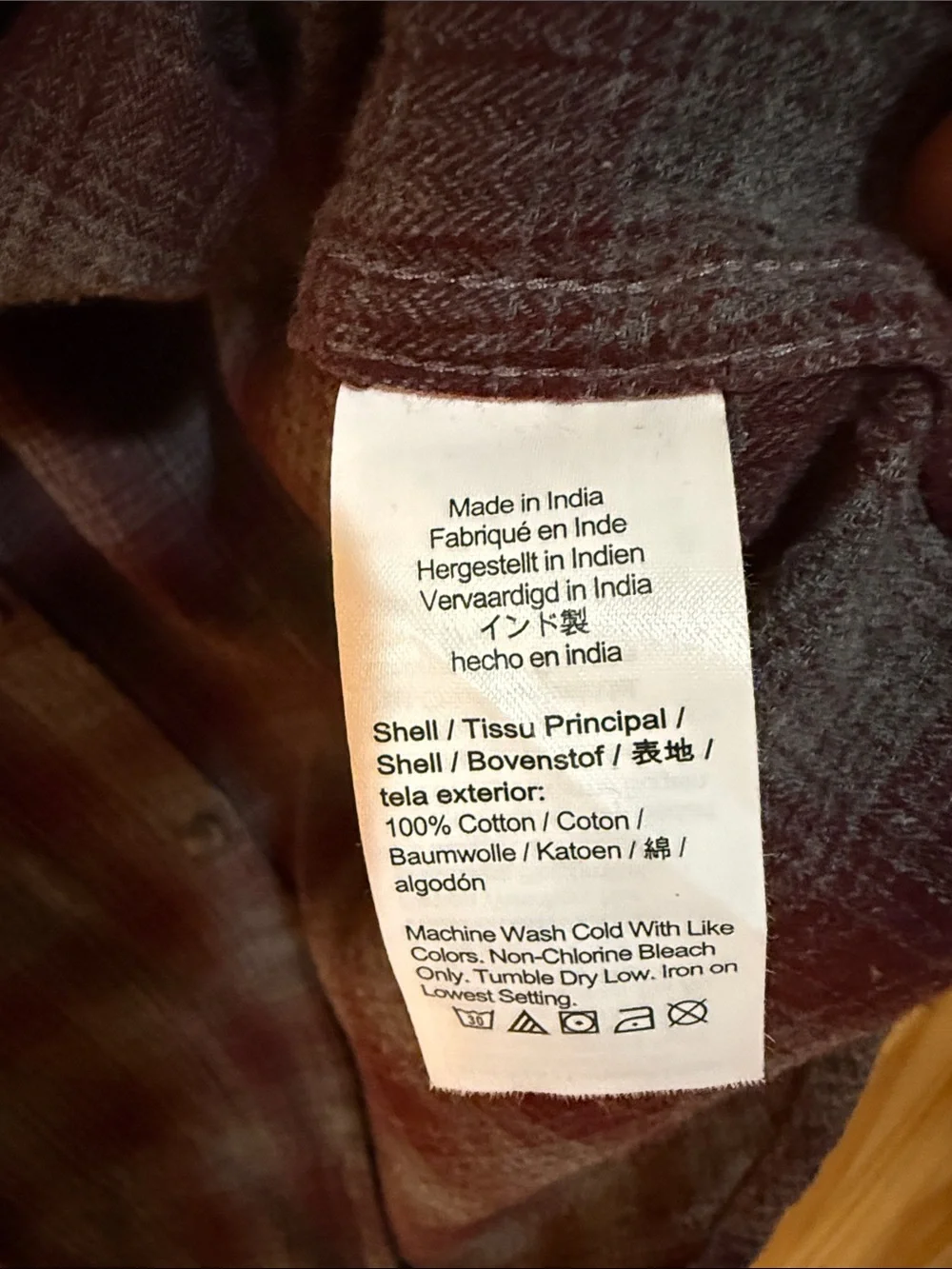 J.Crew Men’s Classic Plaid Flannel Shirt Burgundy Gray BU178